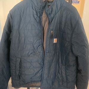 Carhartt Men's Blue Quilted Insulated Jacket